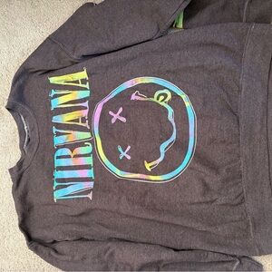 NIRVANA Brown Sweatshirt with Iconic Logo